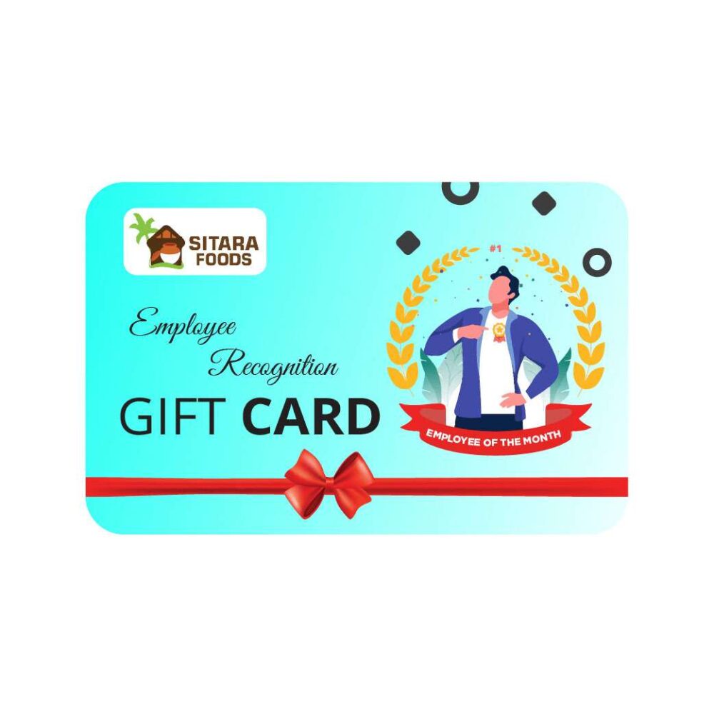 Employee Recognition Gift Cards by SITARA FOODS